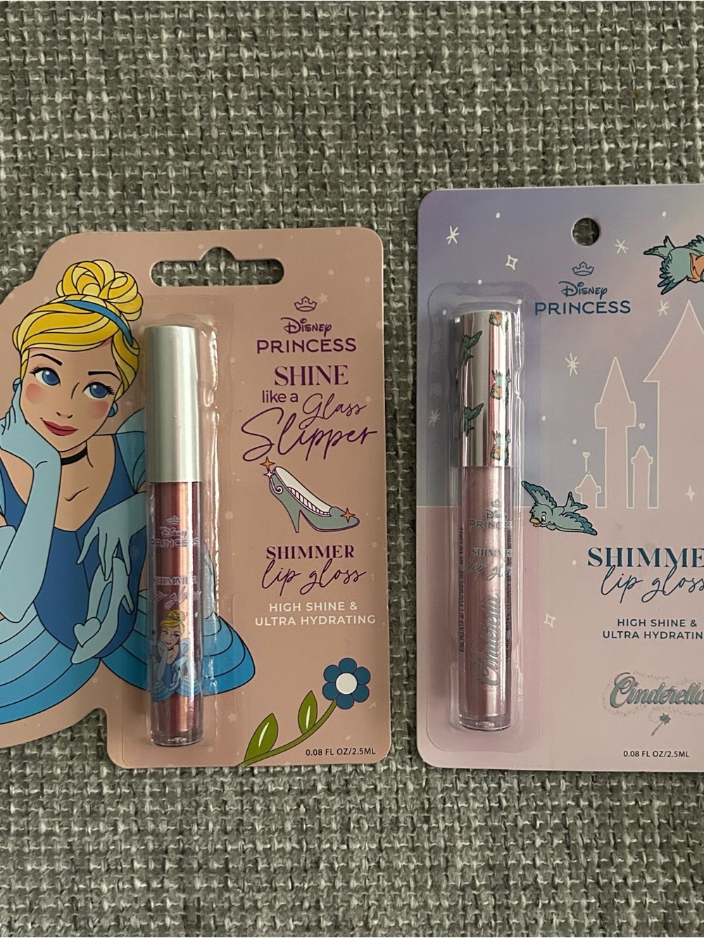 Disney Princess Shimmer Cinderella Lip Gloss Lot